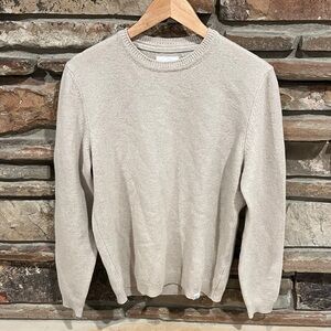 Norse Projects Sigfred Lambswool Light Beige Crewneck Sweater Slim Fit